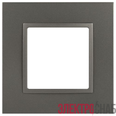 Рамка 1-м Elegance 14-5011-16 Classic для розеток и выключателей титан Эра Б0065823