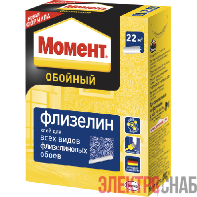 Клей обойный Флизелин 200г Момент Б0057028