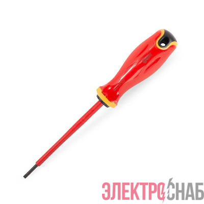 Отвертка диэлектрическая шлицевая 3.0х100 СЛИМ КВТ 103002