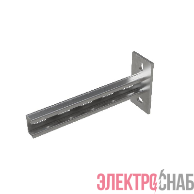 Консоль-Страт одиночная усиленная развернутая 41х21 L200 сталь 2.5мм КМ LO32076