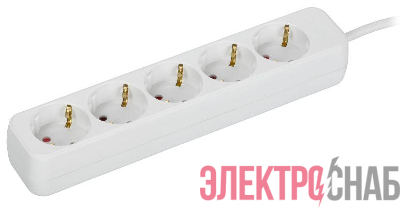 Удлинитель 5х5м 10А У05 ПВС 3х1 бел. UMA IEK UM-YP10-10-05-05-Z-K01