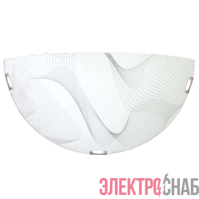 Светильник НББ 21-60 М19 "Бриз" 300/2 1х60Вт E27 IP20 матов. бел./клипсы штамп метал. (инд. упак.) Элетех 1005205921