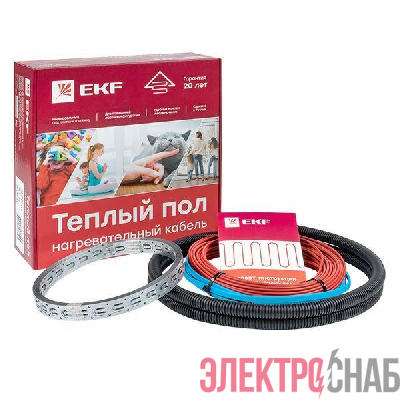 Комплект &quot;Теплый пол&quot; (кабель) 600Вт 43м 4.0кв.м EKF nk-600