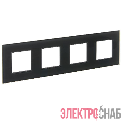Рамка 4-м SKANDY SK-F24G стекло графит IEK SK-M42-G-K53