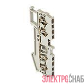 Колодка клеммная ST-1.5 17.5А 4 вывода пружинная сер. EKF plc-jxb-st-1.5-4