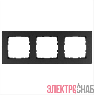 Рамка 3-м G-Flex антрацит Jasmart G1103B
