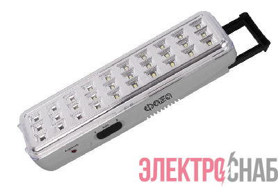 Фонарь-светильник аккумуляторный AccuF9-L30-gy IP20 110лм аварийный ударопрочный 2 режима: 100проц. 190лм/60проц. сер. ФАZА 5027664