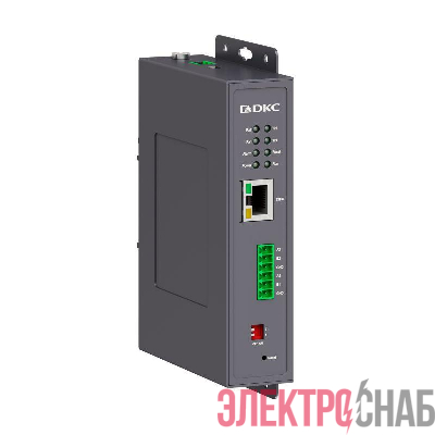 Преобразователь промышленный протоколов и интерфейсов 1х10/100Base-T(X) портов RJ45 2хRS-485 12-48В DC DKC N3000-1T2D-485-P3