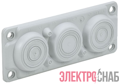 Ввод кабельный мембранный 6 отверстий d6-59мм IP65 (без клипс) TITAN IEK TI-01D-MC-006-65