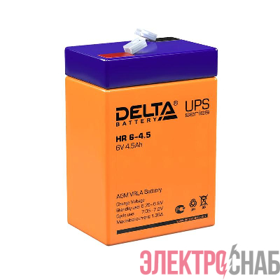 Аккумулятор UPS 6В 4.5А.ч Delta HR 6-4.5