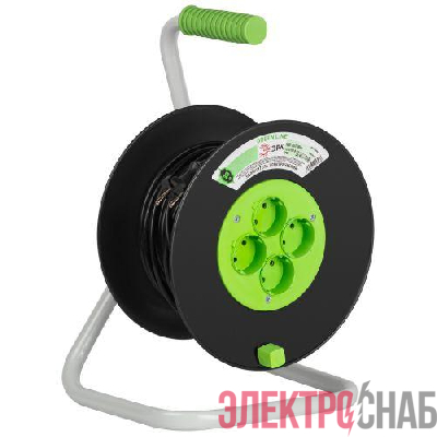 Удлинитель на пластик. катушке 4х30м без заземл. KAT-2x1-30m Greenline ПВС 2х1 Эра Б0065105