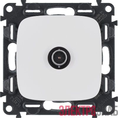 Розетка телевизионная TV 1-м Valena Allure 0-2400МГц с топологией "звезда" с лицев. панелью механизм бел. Leg 753751